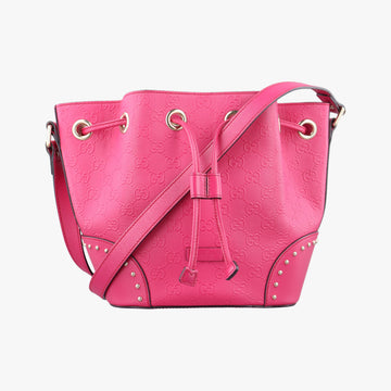 Bright Diamante Bucket Red Leather 354229 H017549282ブライトディアマンテ バケット レッド レザー 354229 H017549282