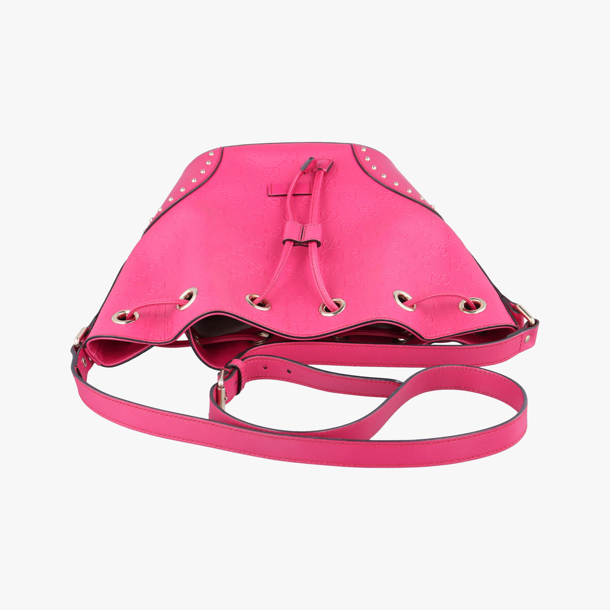 Bright Diamante Bucket Red Leather 354229 H017549282ブライトディアマンテ バケット レッド レザー 354229 H017549282