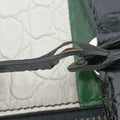 Galleria White×Green×Black Leather 4ガレリア ホワイト×グリーン×ブラック レザー 4