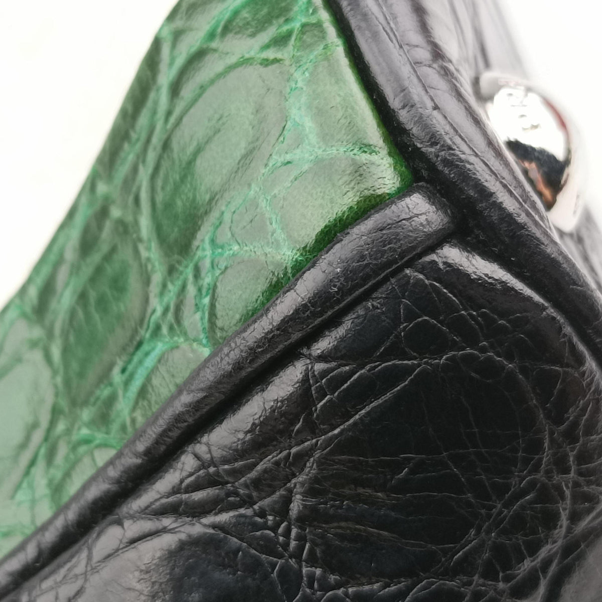 Galleria White×Green×Black Leather 4ガレリア ホワイト×グリーン×ブラック レザー 4