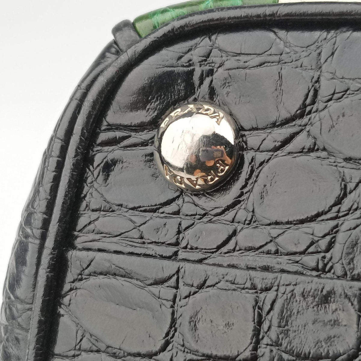 Galleria White×Green×Black Leather 4ガレリア ホワイト×グリーン×ブラック レザー 4