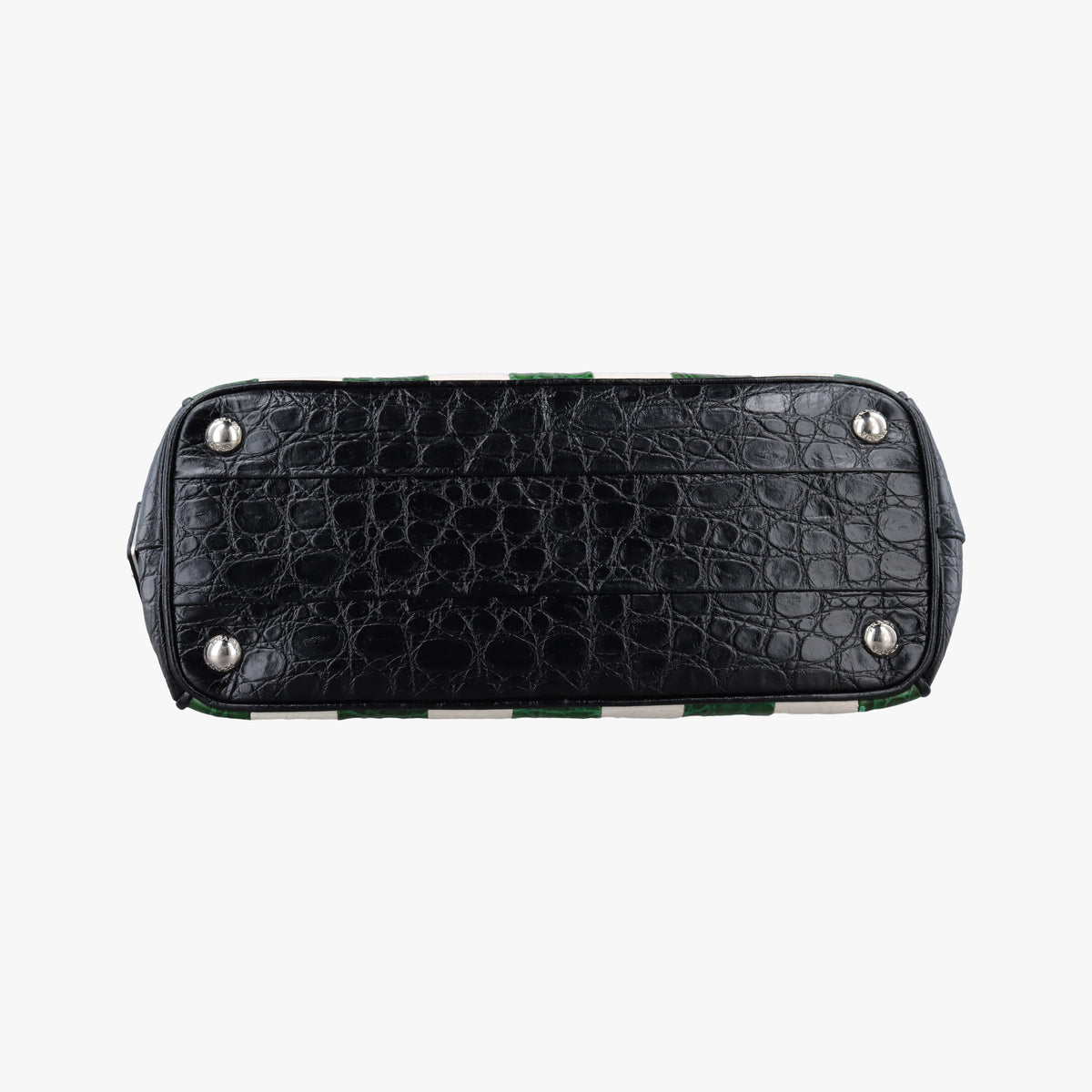 Galleria White×Green×Black Leather 4ガレリア ホワイト×グリーン×ブラック レザー 4