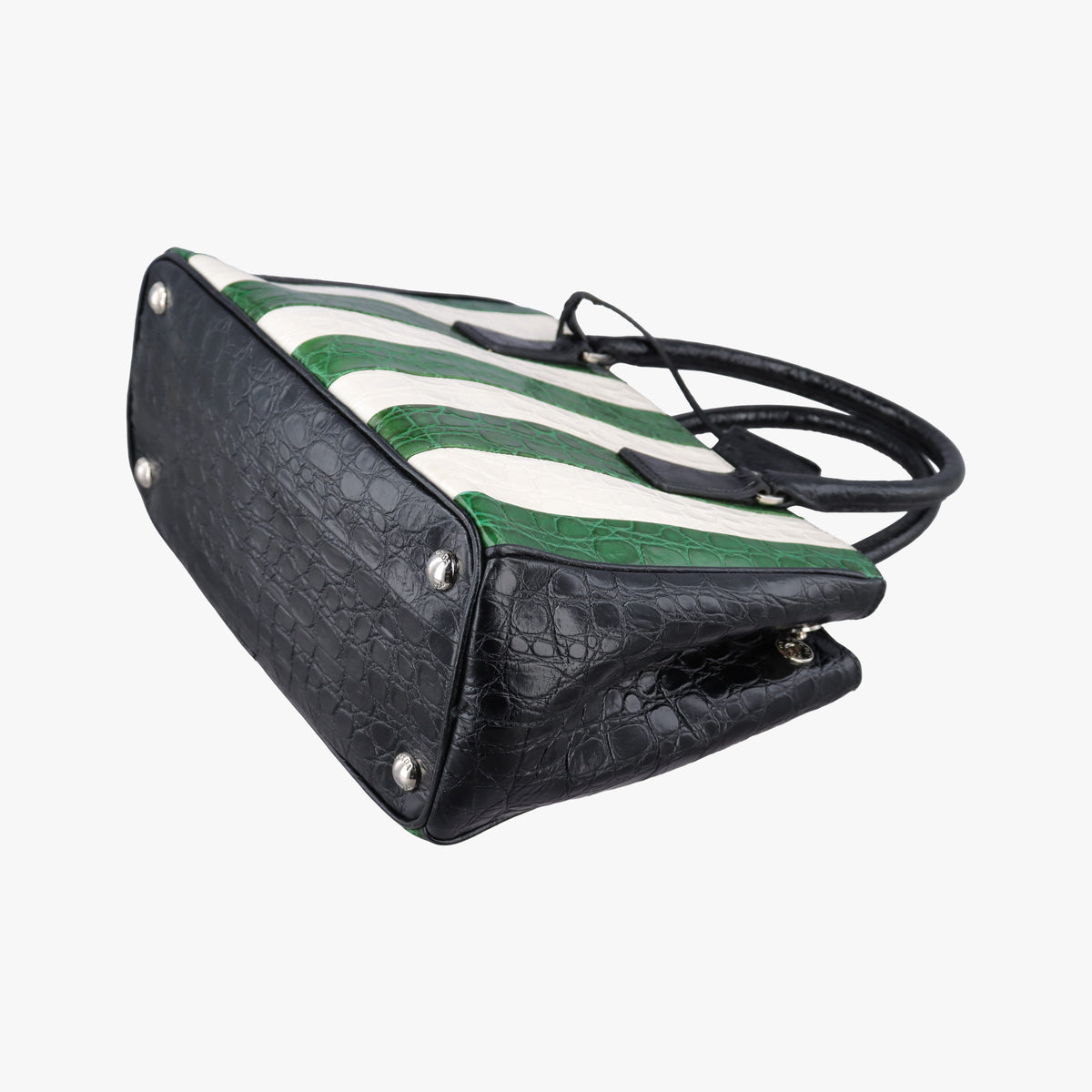 Galleria White×Green×Black Leather 4ガレリア ホワイト×グリーン×ブラック レザー 4