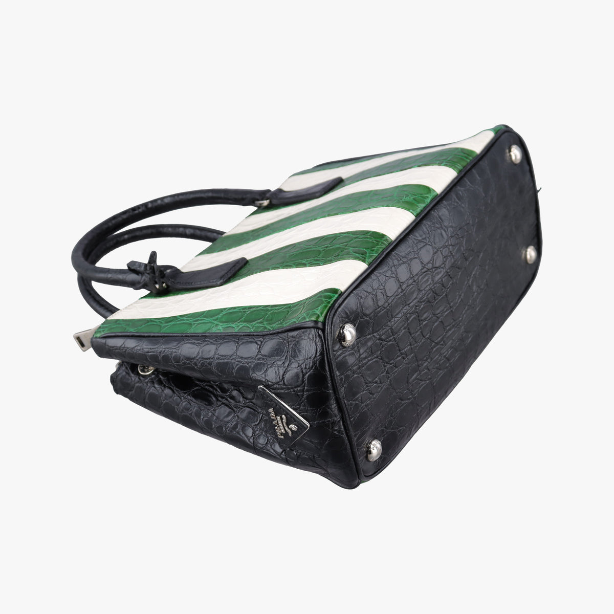 Galleria White×Green×Black Leather 4ガレリア ホワイト×グリーン×ブラック レザー 4