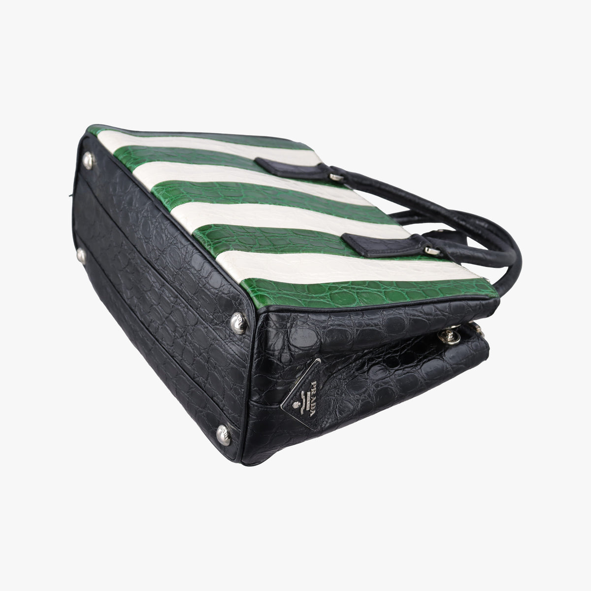 Galleria White×Green×Black Leather 4ガレリア ホワイト×グリーン×ブラック レザー 4
