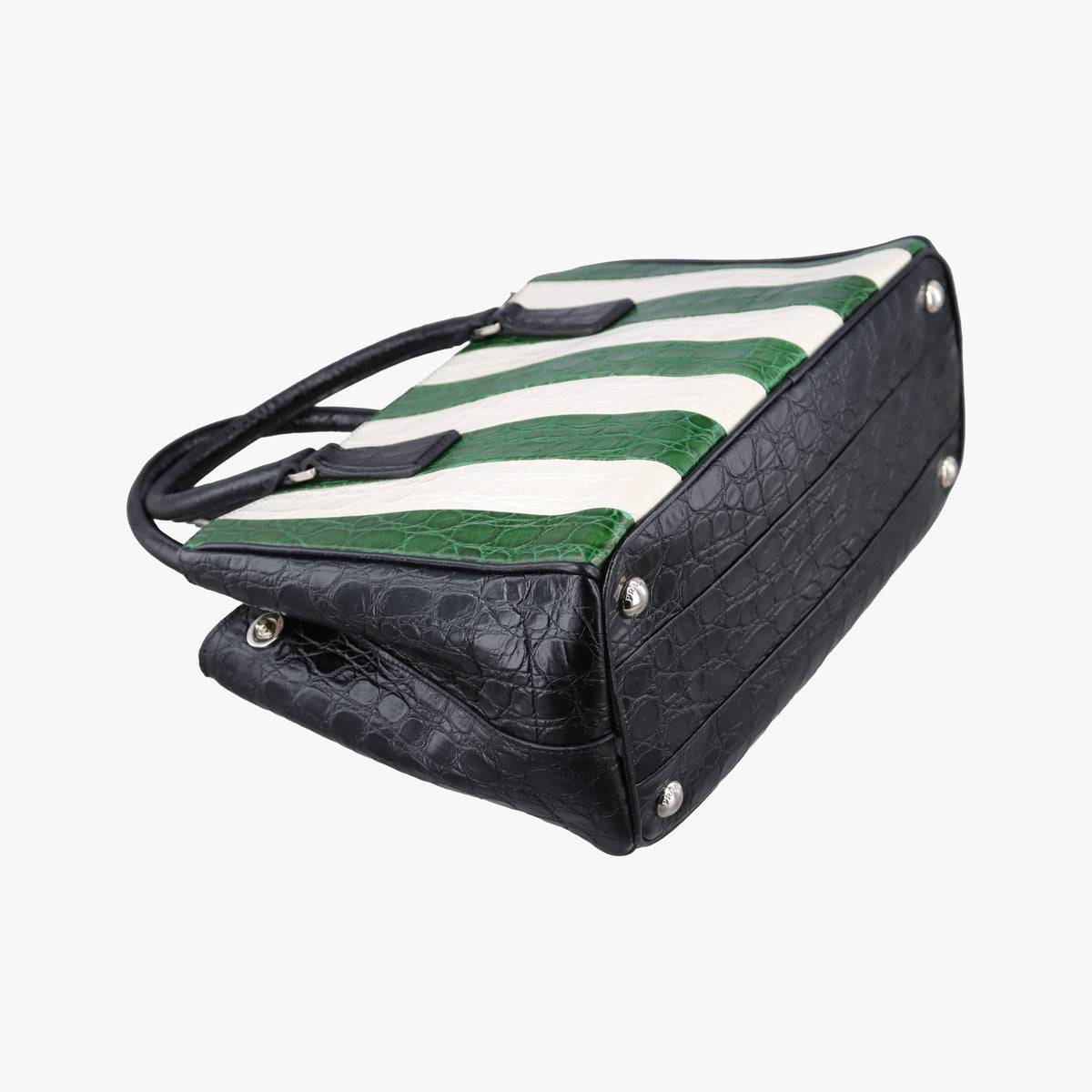 Galleria White×Green×Black Leather 4ガレリア ホワイト×グリーン×ブラック レザー 4