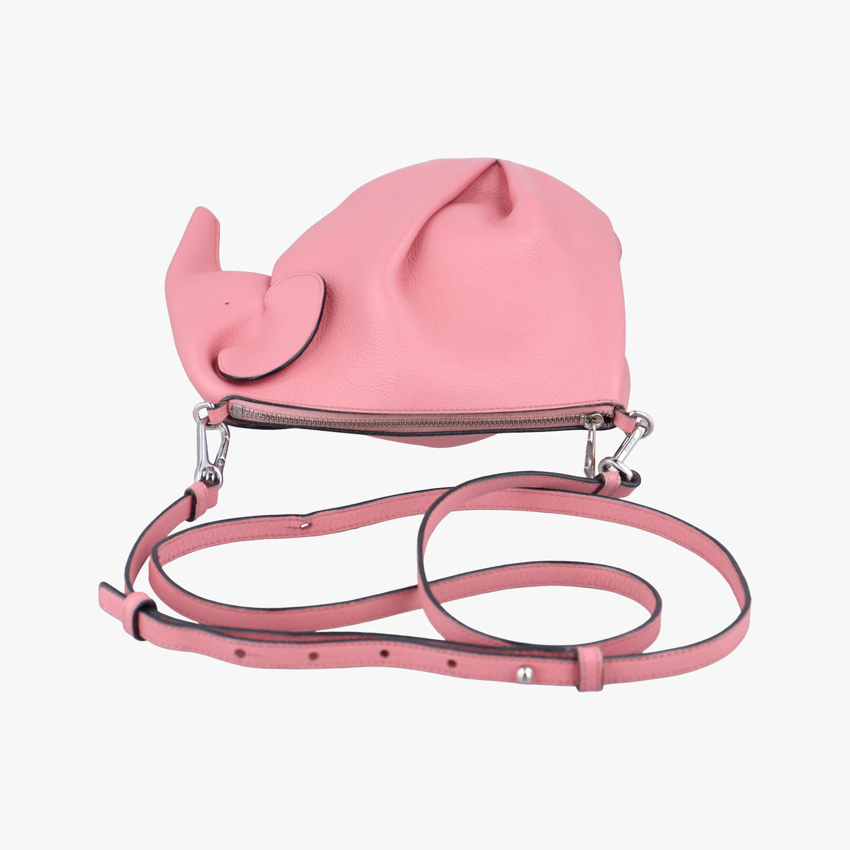 Elephant Pouch Pink Leather 061611エレファント ピンク レザー 061611