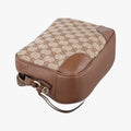 Bree Microguccissima Beige x Brown canvas×leather 449413 H033604107ブリー マイクログッチシマ ベージュ x ブラウン キャンバス×レザー 449413 H033604107