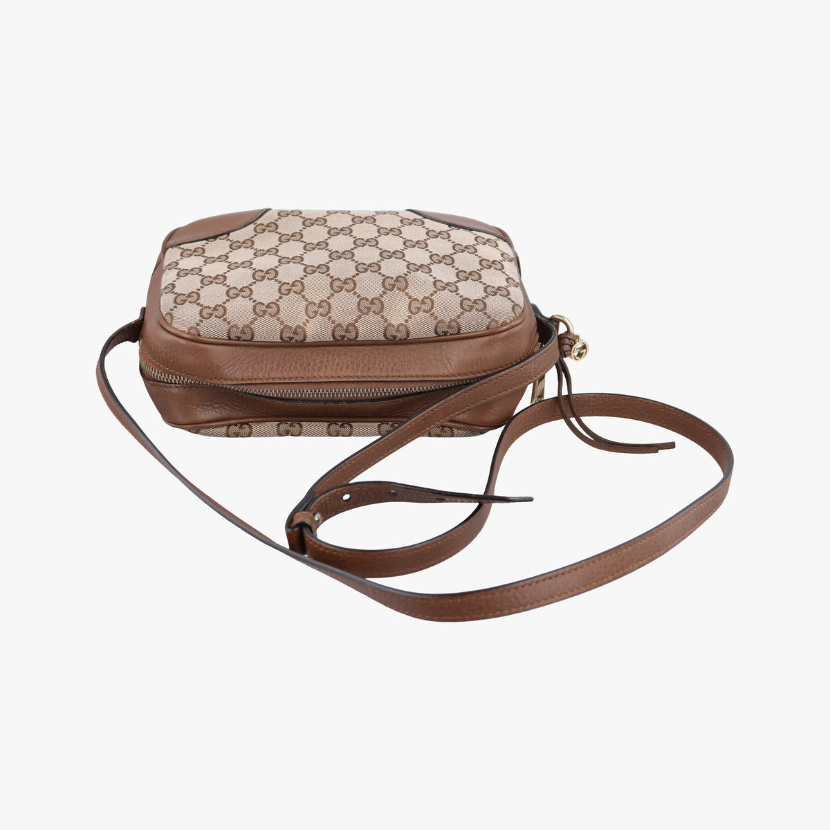 Bree Microguccissima Beige x Brown canvas×leather 449413 H033604107ブリー マイクログッチシマ ベージュ x ブラウン キャンバス×レザー 449413 H033604107