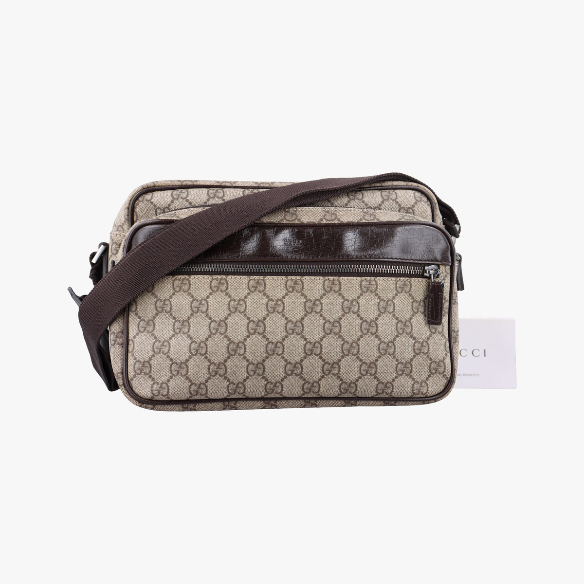 GG Plus GG Supreme Beige × Brown PVC coated canvas×Leather 114531 C2825090GGプラス GGスプリーム ベージュ×ブラウン PVCコーティングキャンバス×レザー 114531 C2825090