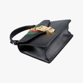 Sylvie Black Leather 470270 H021827157シルヴィ ブラック レザー 470270 H021827157