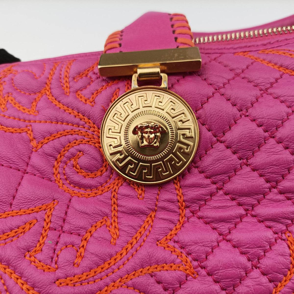 Barocco Quilted Vanitas Pink Leather バロッコキルティングヴァニタス ピンク レザー