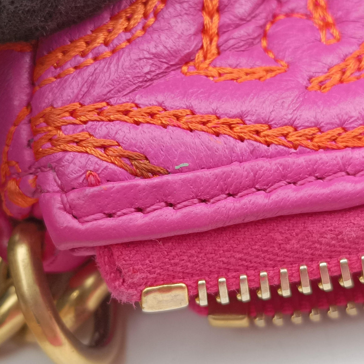 Barocco Quilted Vanitas Pink Leather バロッコキルティングヴァニタス ピンク レザー