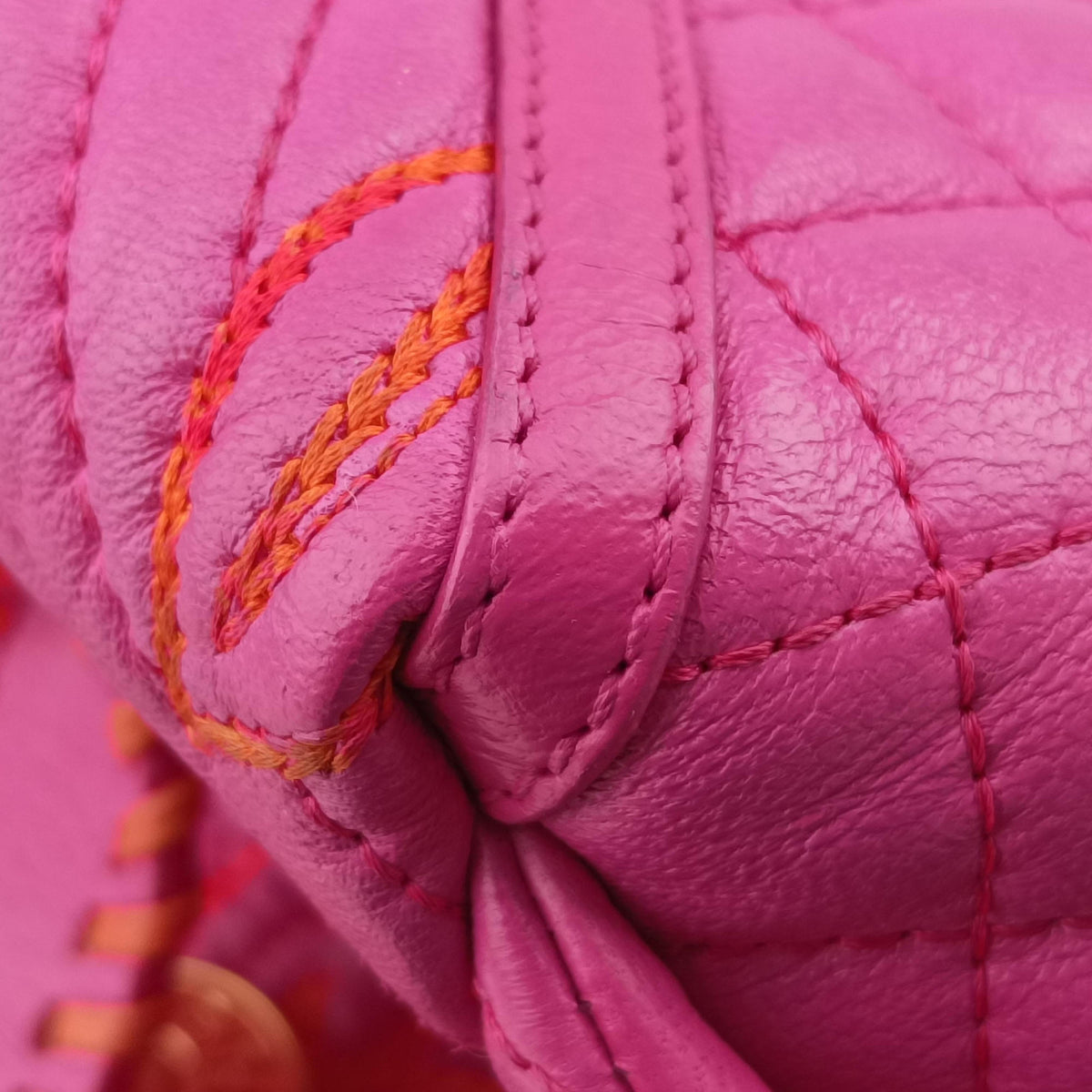 Barocco Quilted Vanitas Pink Leather バロッコキルティングヴァニタス ピンク レザー