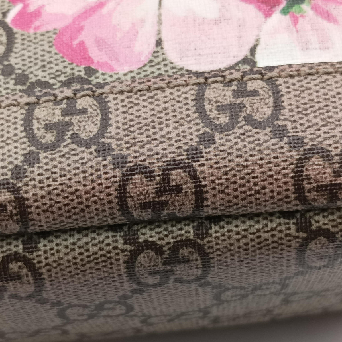 GG Blooms Brown PVC coated canvas 410544 C018895146GGブルームス ブラウン PVCコーティングキャンバス 410544 C018895146