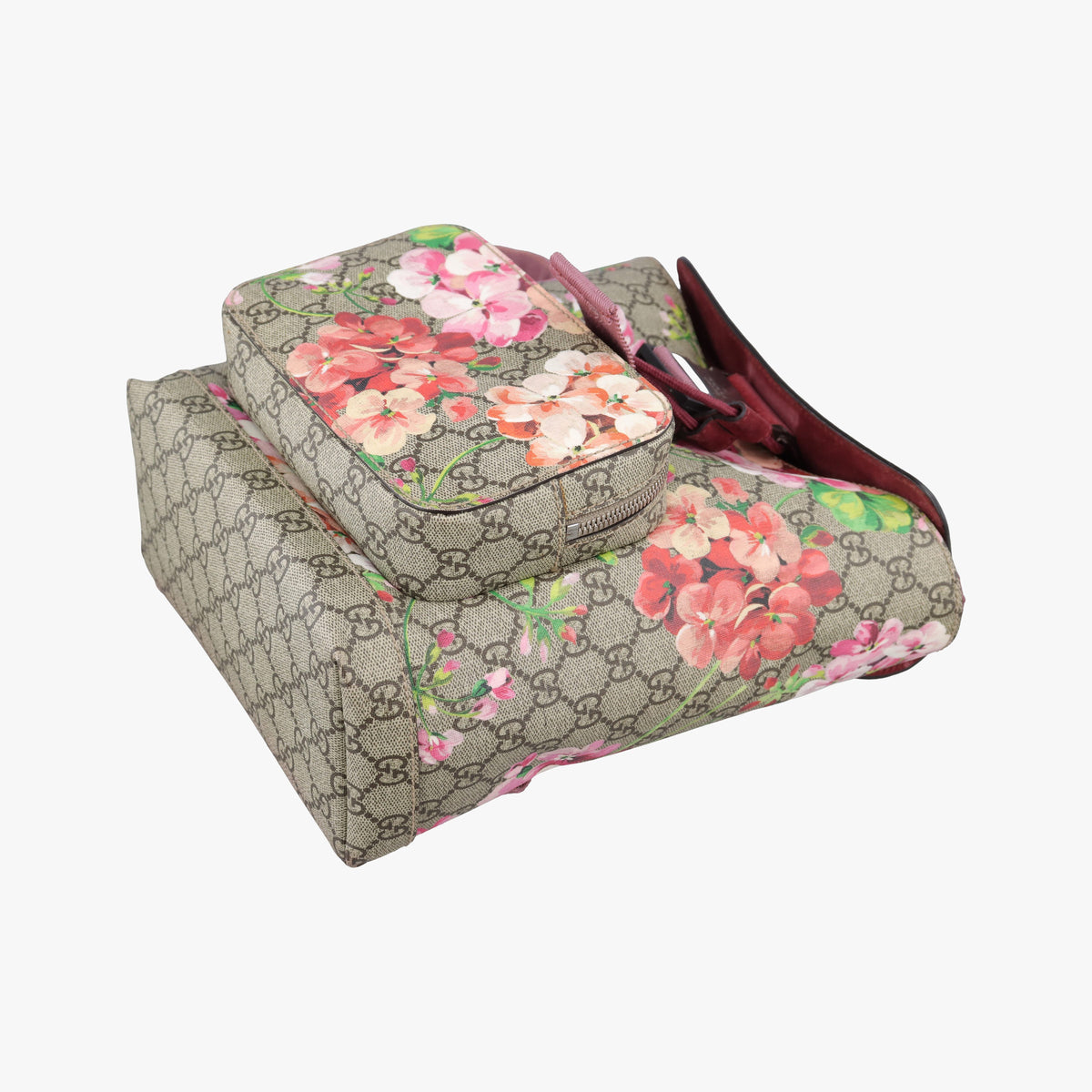 GG Blooms Brown PVC coated canvas 410544 C018895146GGブルームス ブラウン PVCコーティングキャンバス 410544 C018895146