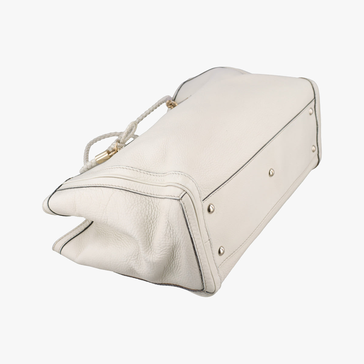 Bella Bamboo Tassel fringe White Leather 269945 E013071938ベラ バンブータッセル フリンジ ホワイト レザー 269945 E013071938