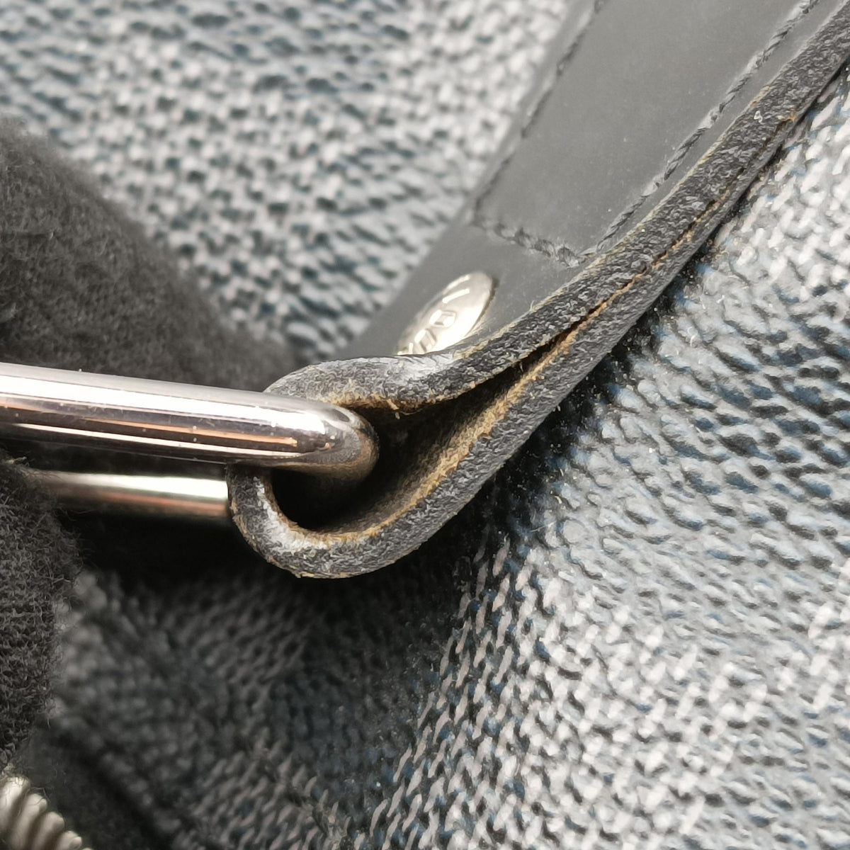 Keepall Bandouliere 55 Noir Damier Graphite N41413 MB2079キーポルバンドリエール55 ノワール ダミエグラフィット N41413 MB2079