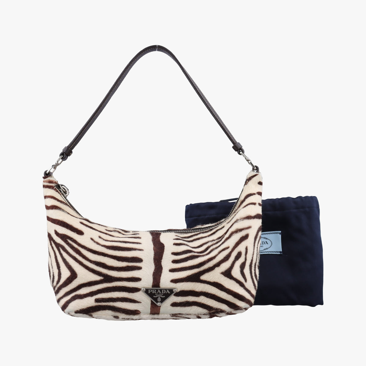 AnimalierZebra Print Brown×White Pony Hair 31 12アニマリエ ゼブラ柄 ブラウン×ホワイト ハラコ 31 12