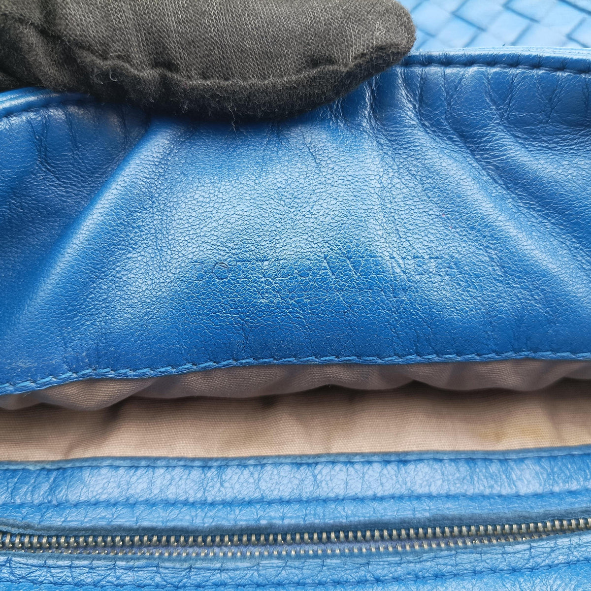 Intrecciato Blue lambskin イントレチャート ブルー ラムスキン