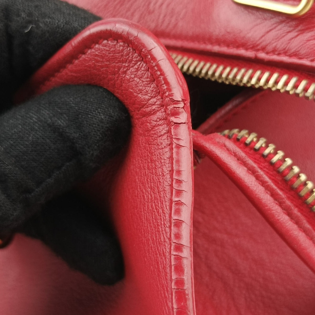 BABY CABAS Red Leather 394461 PMR394461.0315ベイビーカバス レッド レザー 394461 PMR394461.0315