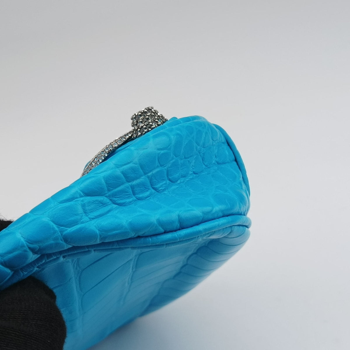 Le Cagole Mini Blue Leather 695814 695814.4624.R.584046ル カゴール ミニ ブルー レザー 695814 695814.4624.R.584046