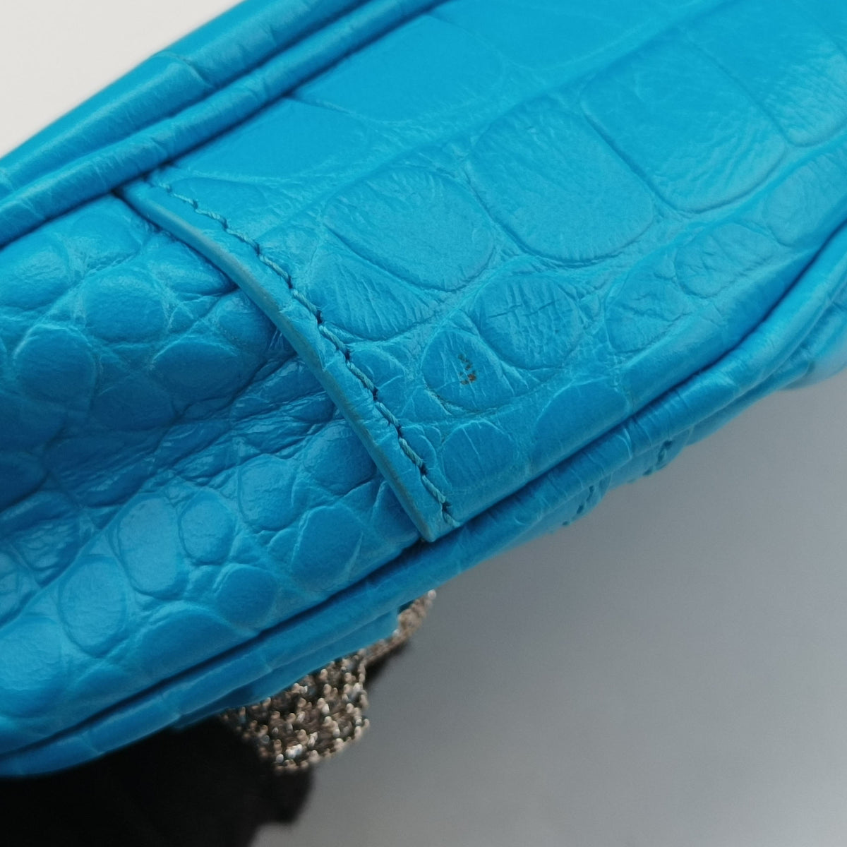 Le Cagole Mini Blue Leather 695814 695814.4624.R.584046ル カゴール ミニ ブルー レザー 695814 695814.4624.R.584046