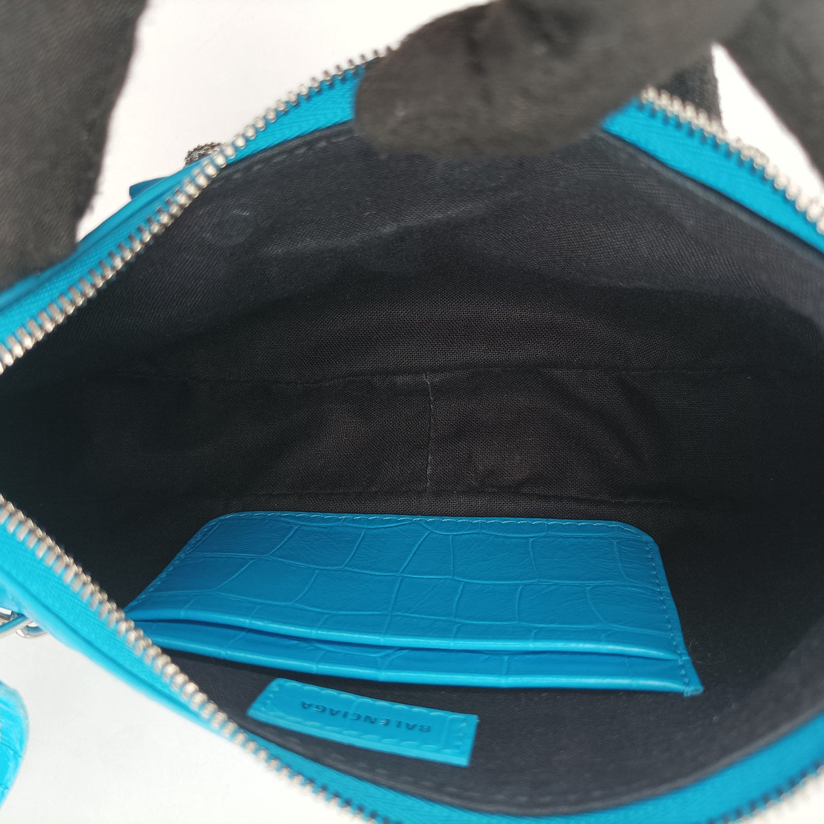 Le Cagole Mini Blue Leather 695814 695814.4624.R.584046ル カゴール ミニ ブルー レザー 695814 695814.4624.R.584046