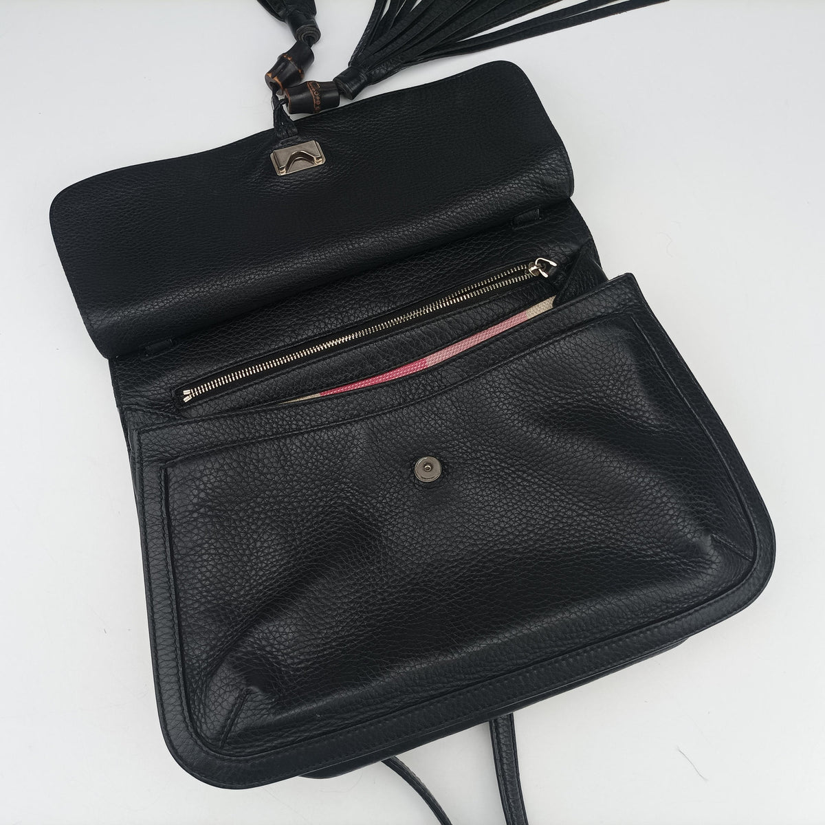 Bamboo Daily Black Leather 370826 F017266277バンブーデイリー ブラック レザー 370826 F017266277