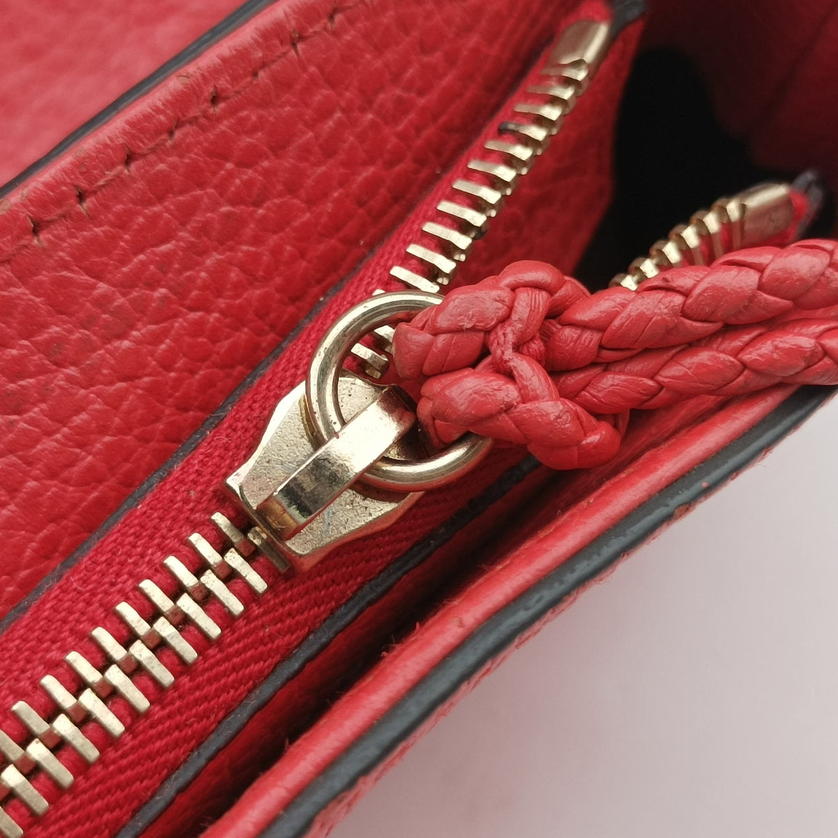 Bamboo tassel fringe Red Leather 365346 I020080476バンブー タッセルフリンジ レッド レザー 365346 I020080476