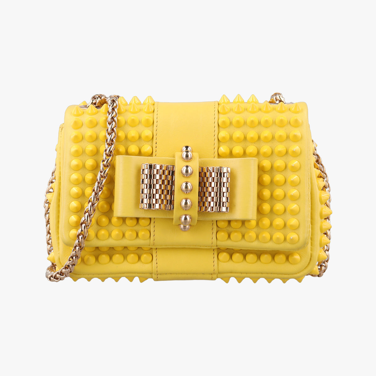 Sweet Charity Scarabe Spike Yellow Leather スイート チャリティー スカラベ スパイク イエロー レザー