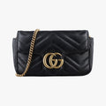 GG Marmont Black Leather 476433 GGマーモント ブラック レザー 476433