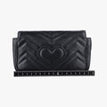 GG Marmont Black Leather 476433 GGマーモント ブラック レザー 476433