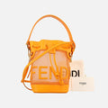 フェンディ Fendi ショルダーバッグ レディース ミニモントレゾール オレンジ ナイロン×レザー 8BS010.AAYS.218.8465