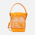 フェンディ Fendi ショルダーバッグ レディース ミニモントレゾール オレンジ ナイロン×レザー 8BS010.AAYS.218.8465