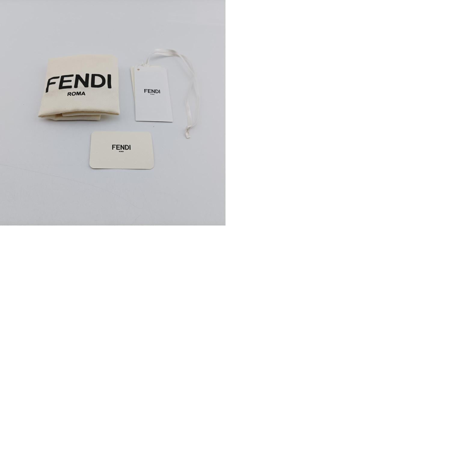 フェンディ Fendi ショルダーバッグ レディース ミニモントレゾール オレンジ ナイロン×レザー 8BS010.AAYS.218.8465