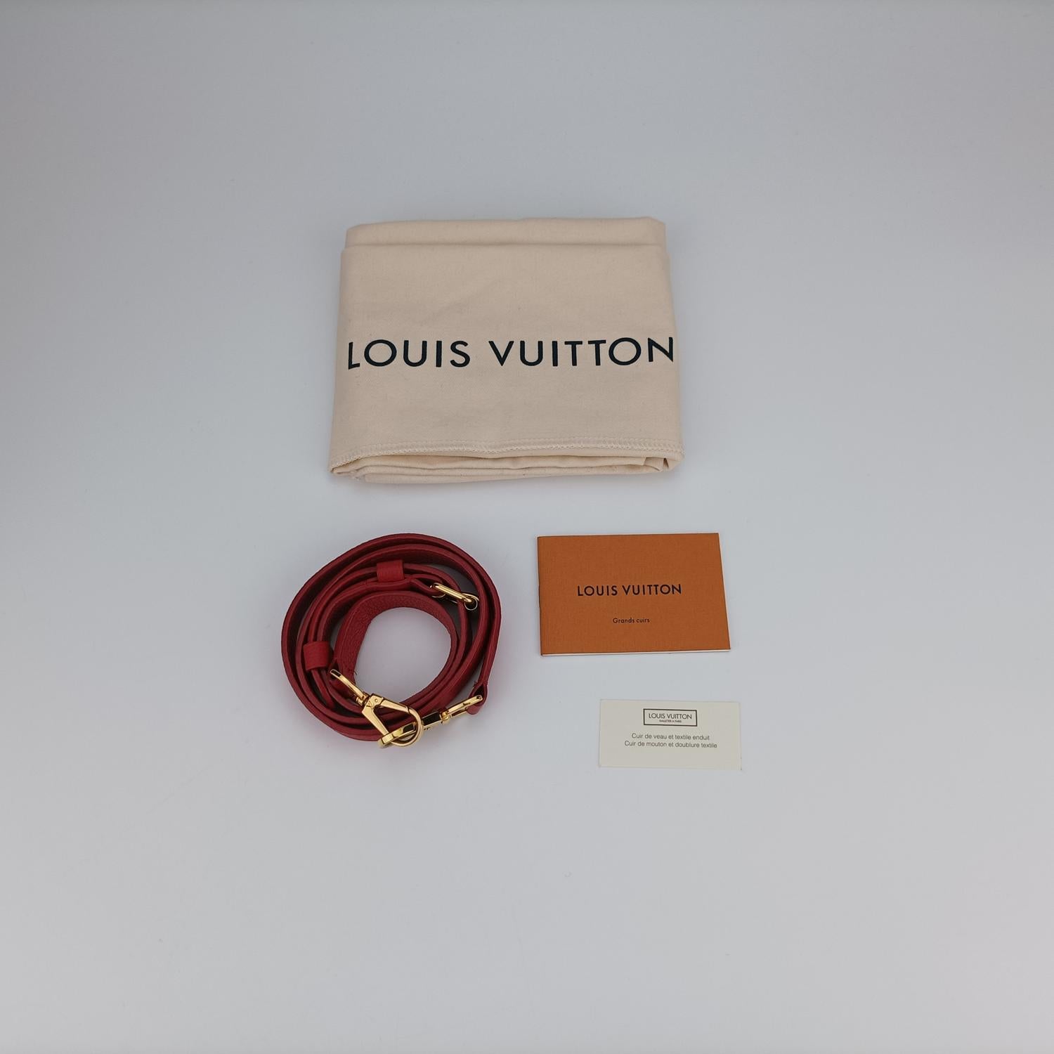 ルイヴィトン Louis Vuitton ショルダーバッグ レディース ドゥブルV レッド モノグラムキャンバス×カーフレザー M54624 TR1167