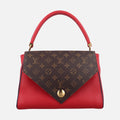 ルイヴィトン Louis Vuitton ショルダーバッグ レディース ドゥブルV レッド モノグラムキャンバス×カーフレザー M54624 TR1167