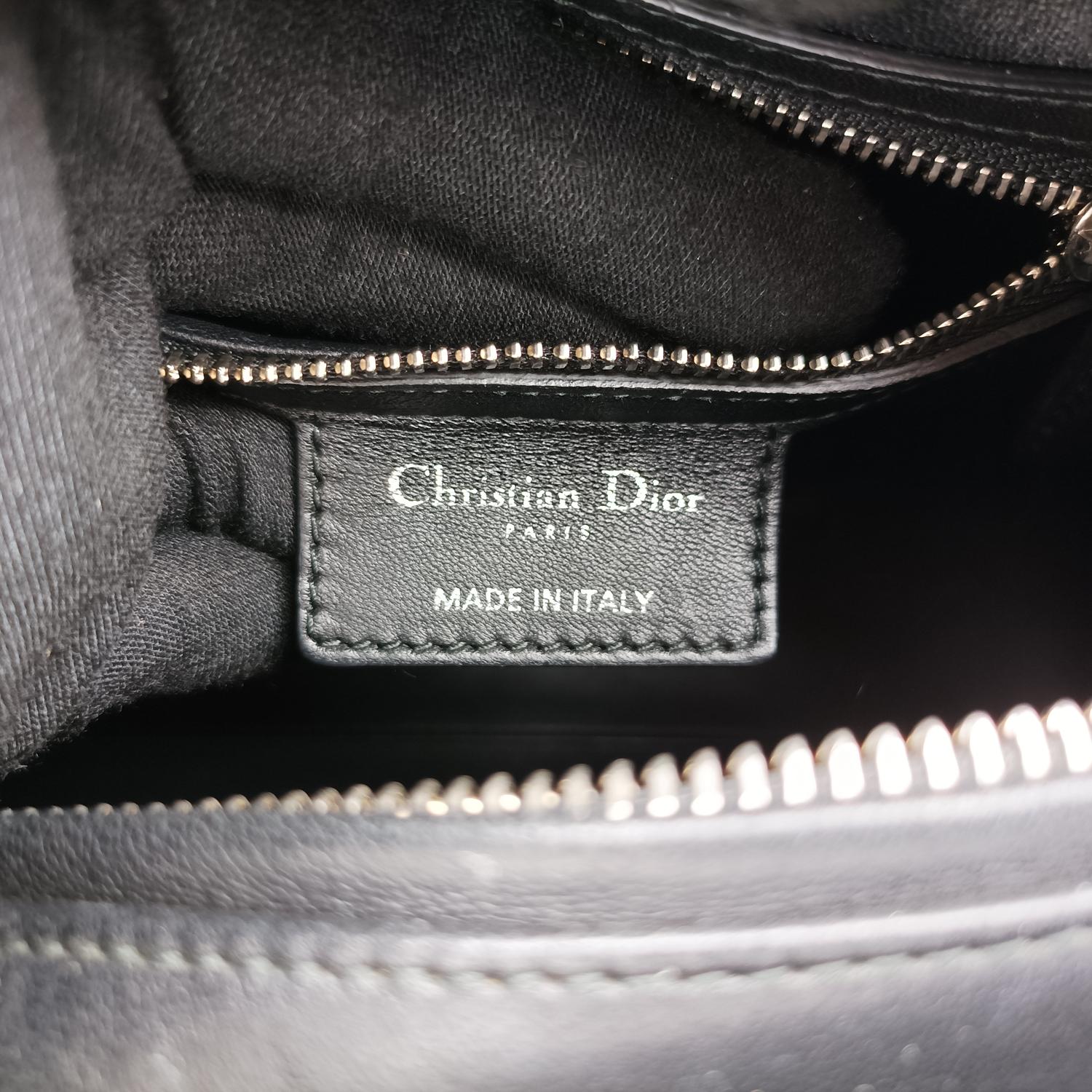 クリスチャンディオール Christian Dior ショルダーバッグ レディース レディディオール ホワイト レザー 02-MA-0126