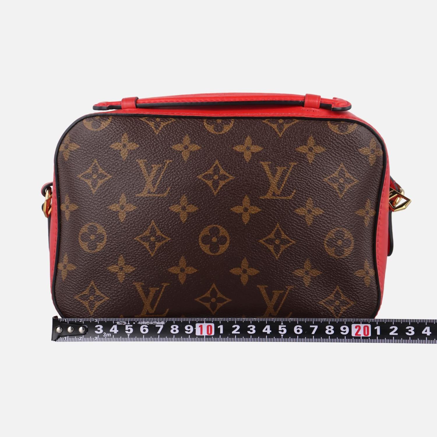 ルイヴィトン Louis Vuitton ショルダーバッグ レディース サントンジュ ブラウン モノグラムキャンバス×カーフレザー M43556 CA2128