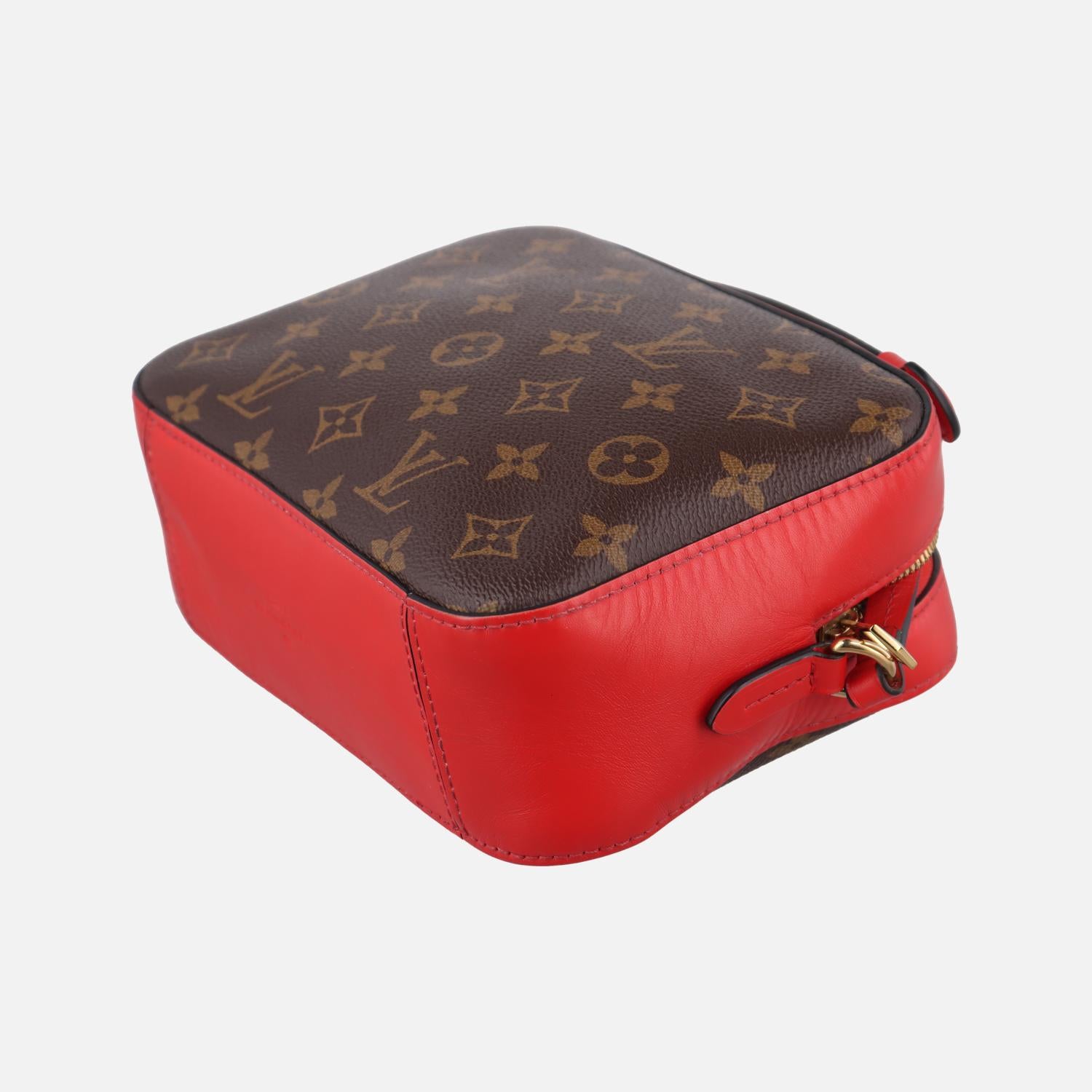 ルイヴィトン Louis Vuitton ショルダーバッグ レディース サントンジュ ブラウン モノグラムキャンバス×カーフレザー M43556 CA2128