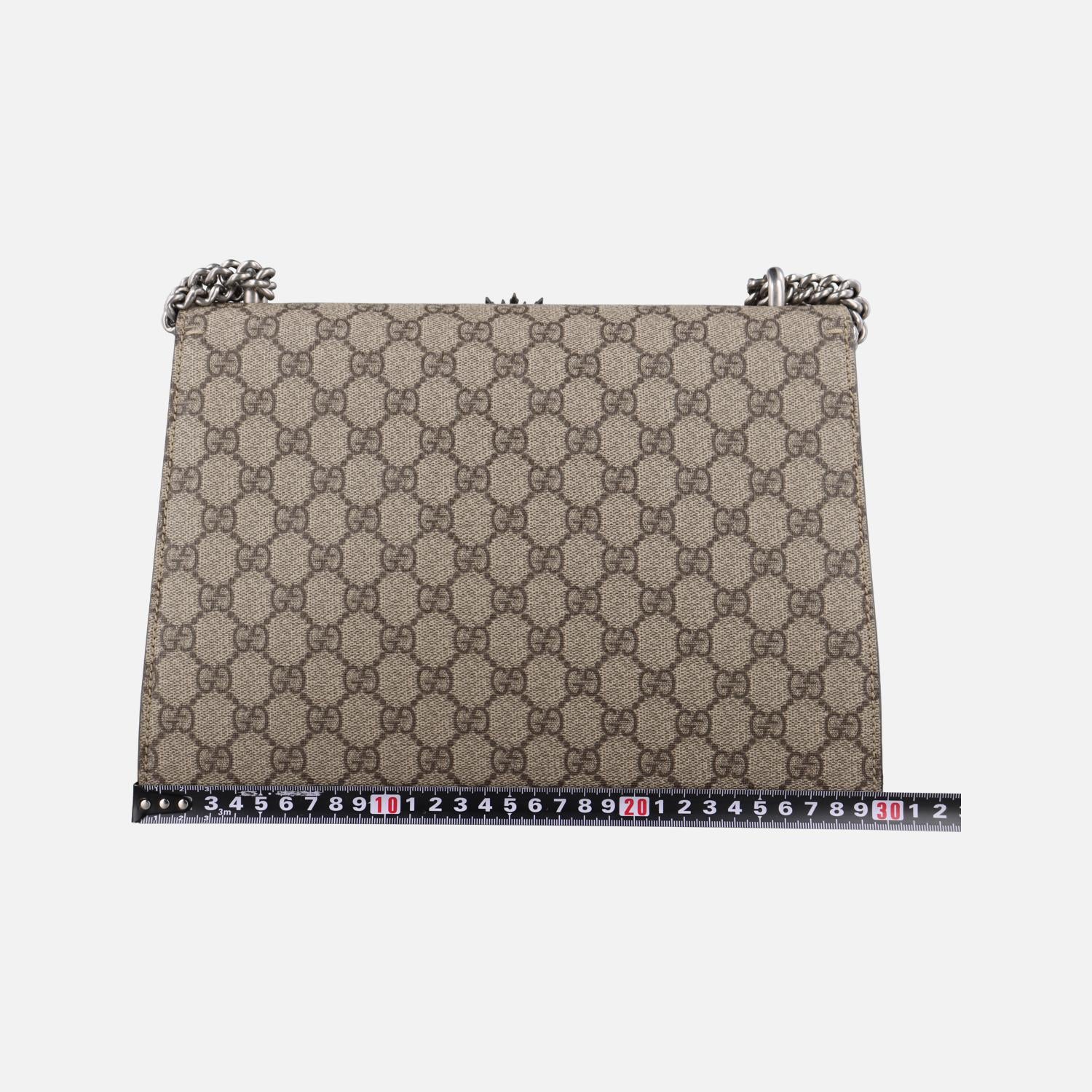 グッチ Gucci ショルダーバッグ レディース ディオニュソス グレー PVC×スエード