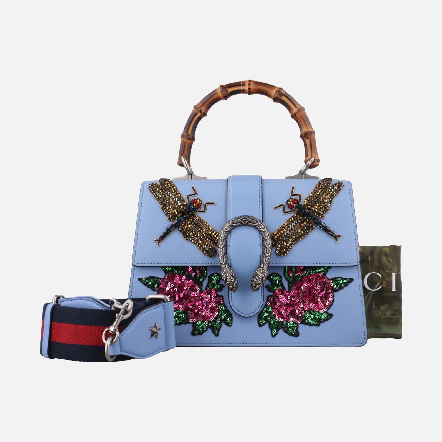 グッチ Gucci ショルダーバッグ レディース ディオニュソス　 ブルー レザー