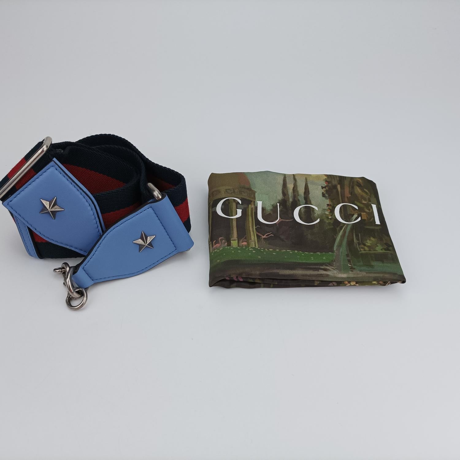 グッチ Gucci ショルダーバッグ レディース ディオニュソス　 ブルー レザー