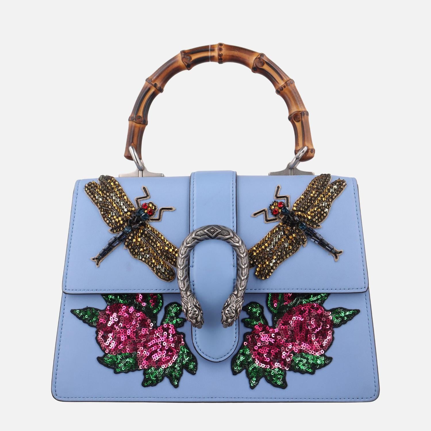 グッチ Gucci ショルダーバッグ レディース ディオニュソス　 ブルー レザー