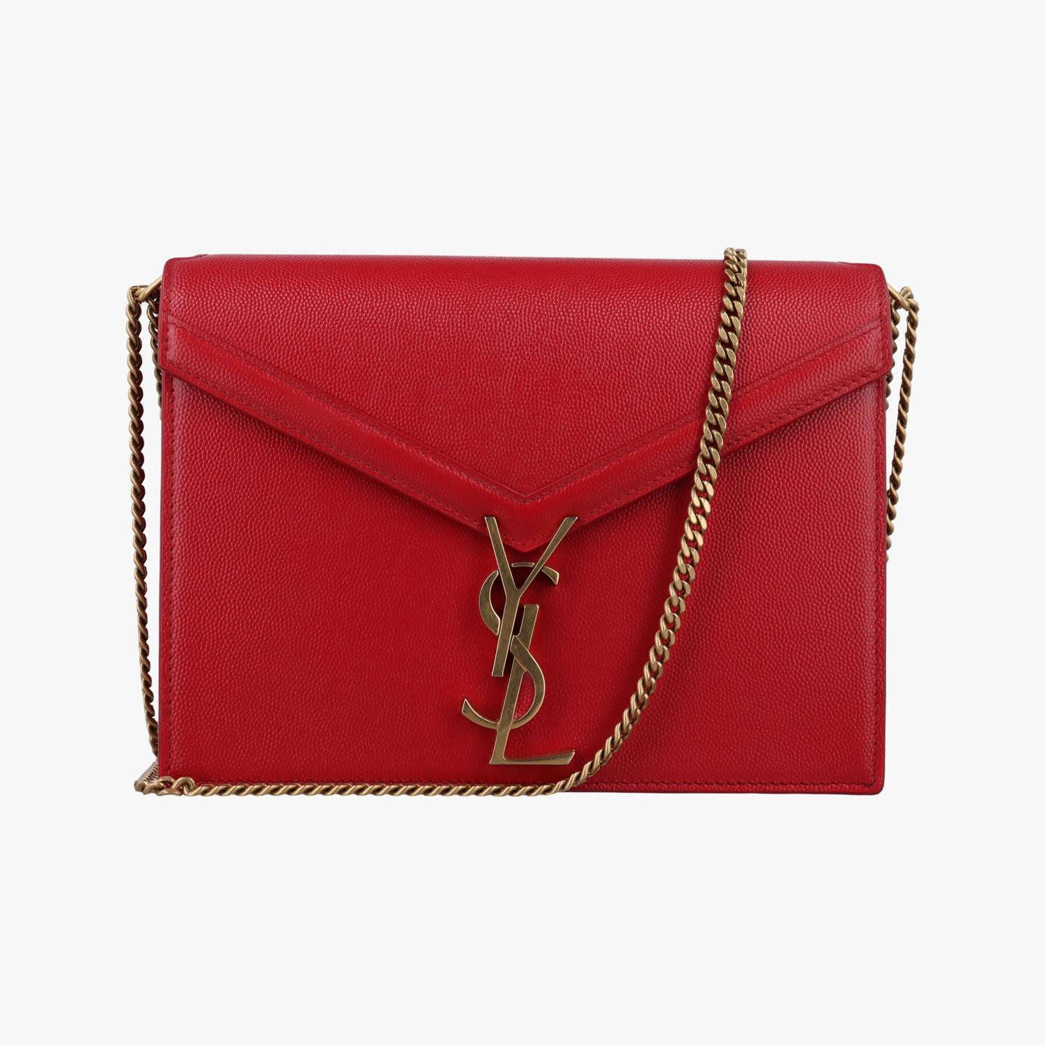 イヴサンローラン Yves saint Laurent ショルダーバッグ レディース カサンドラ レッド レザー PLB532750.0519