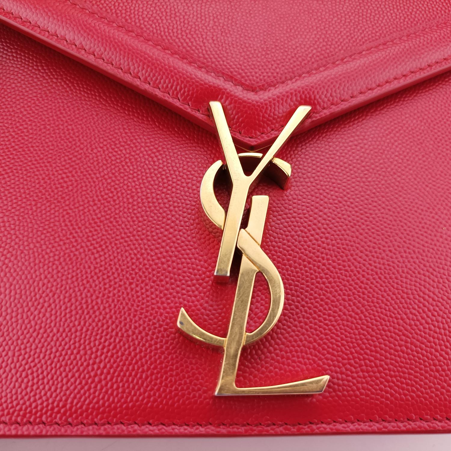 イヴサンローラン Yves saint Laurent ショルダーバッグ レディース カサンドラ レッド レザー PLB532750.0519