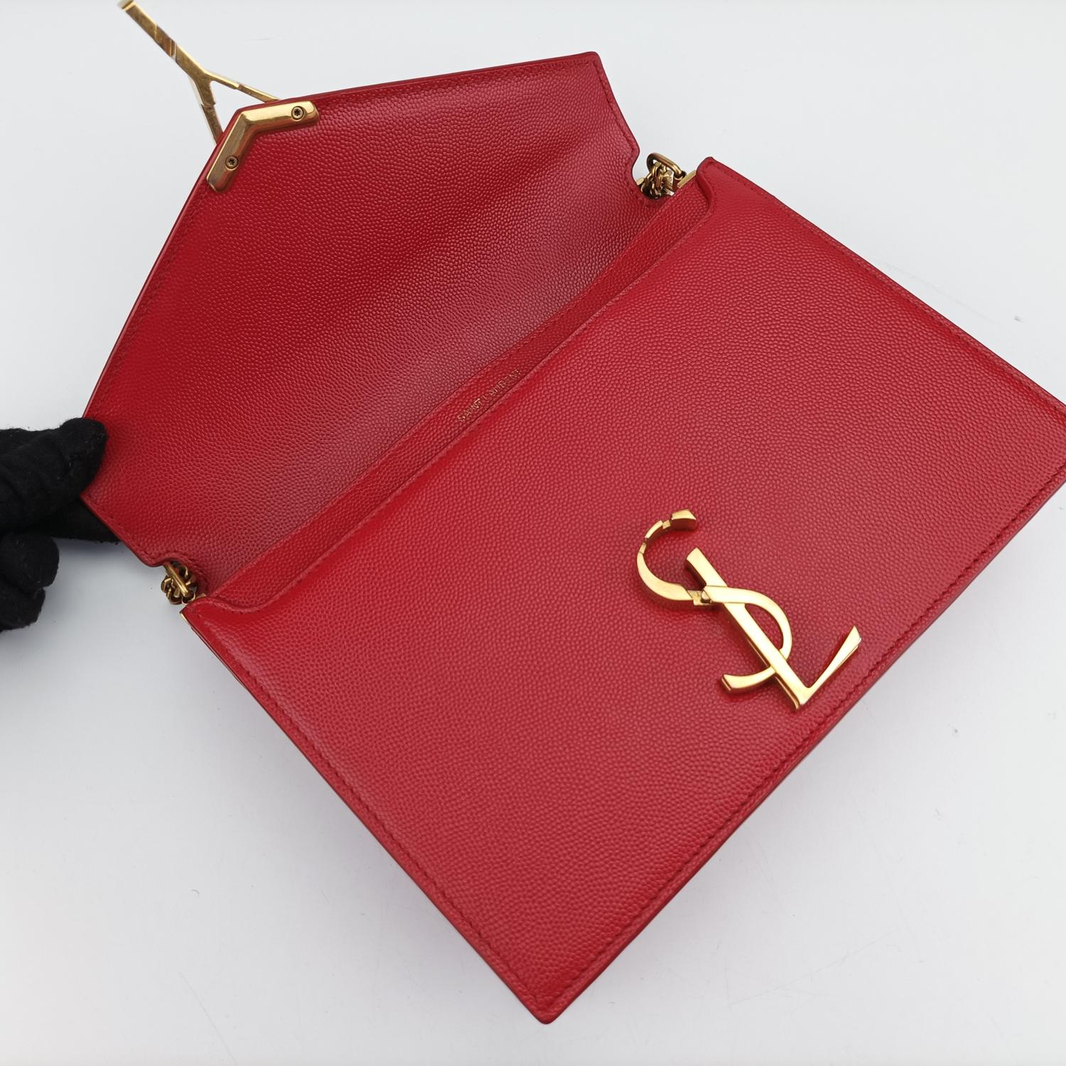 イヴサンローラン Yves saint Laurent ショルダーバッグ レディース カサンドラ レッド レザー PLB532750.0519