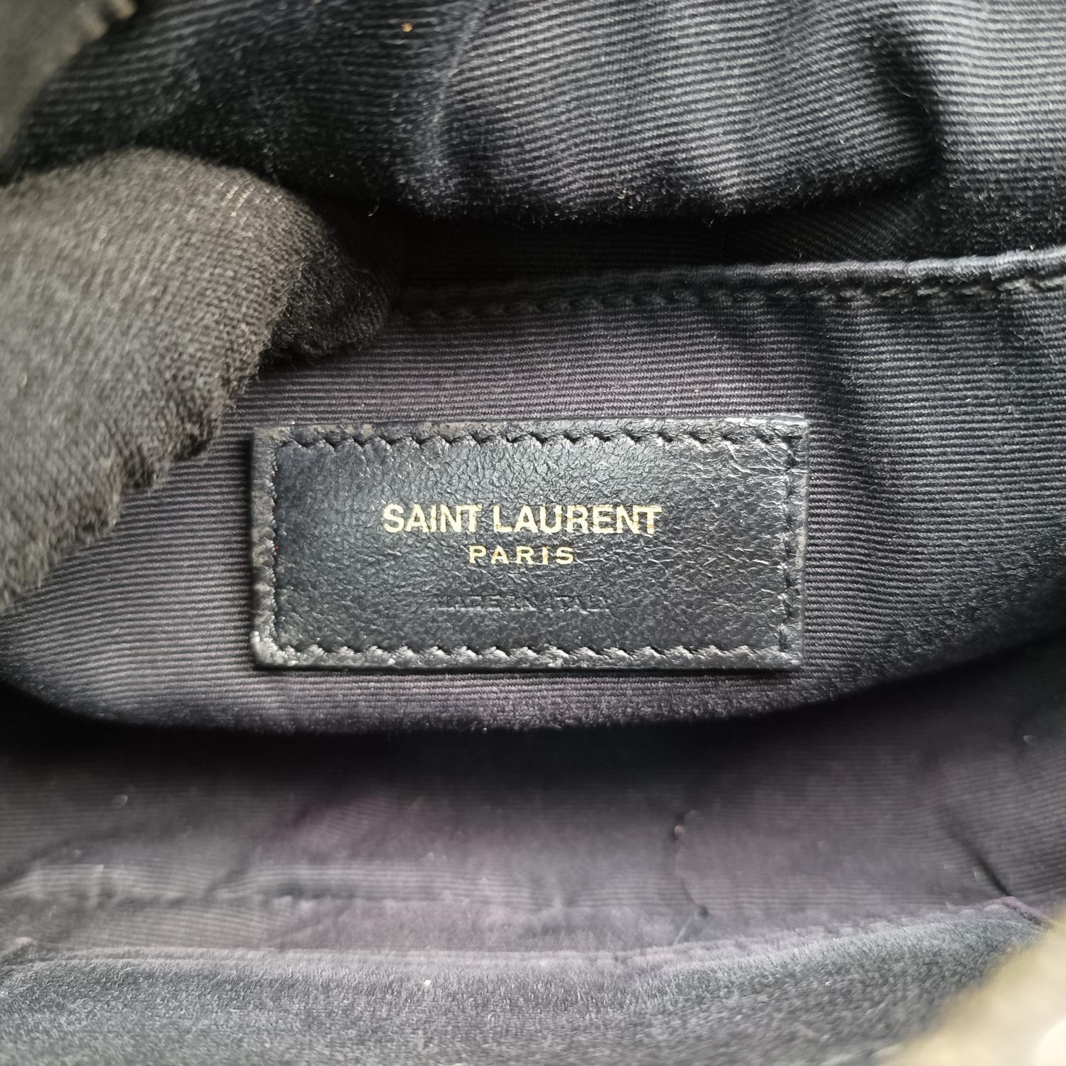 イヴサンローラン Yves saint Laurent ボディバッグ/ウェストバッグ レディース ルー　カメラバッグ ブラック レザー GLT534817.1018