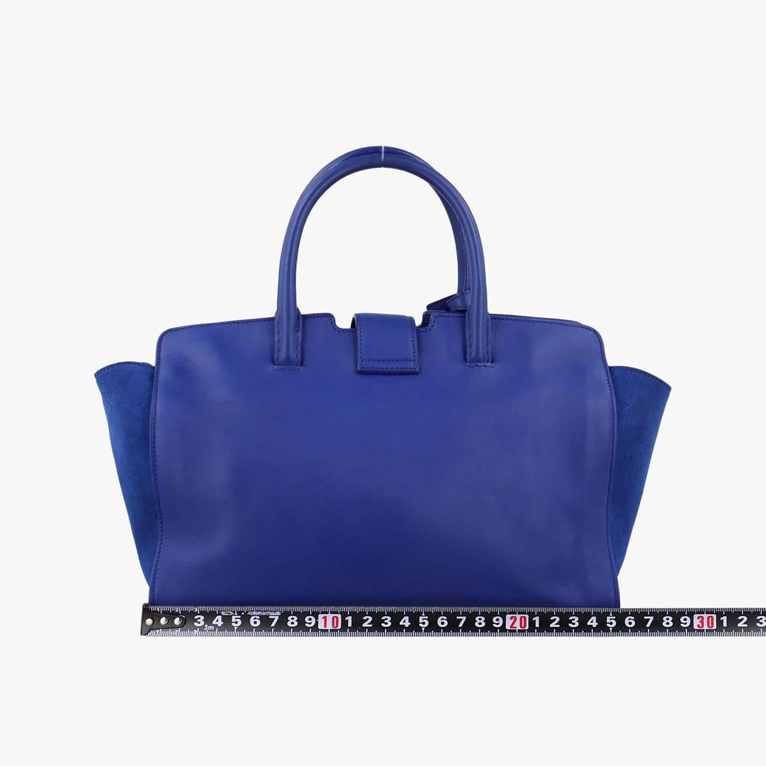 イヴサンローラン Yves saint Laurent ショルダーバッグ レディース ベイビー ブルー キャンバスｘスエード GNR436834.0516